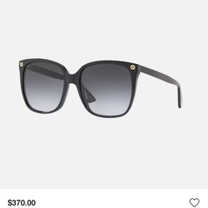 Gucci Black Gradient Square Sunglasses